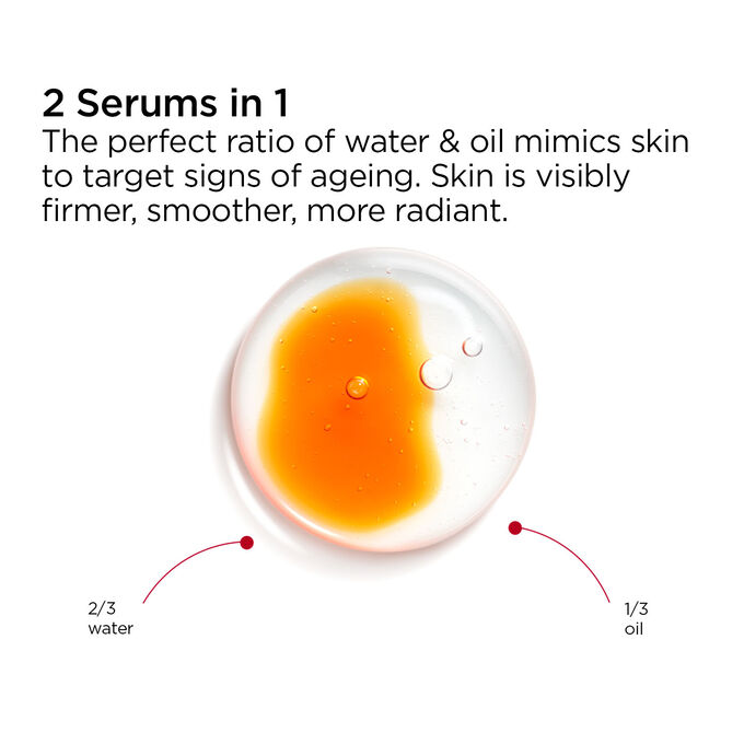Double Serum texture two phase formula